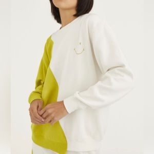 Urban Outfitters Smiley Dreamer Spliced Sweatshirt